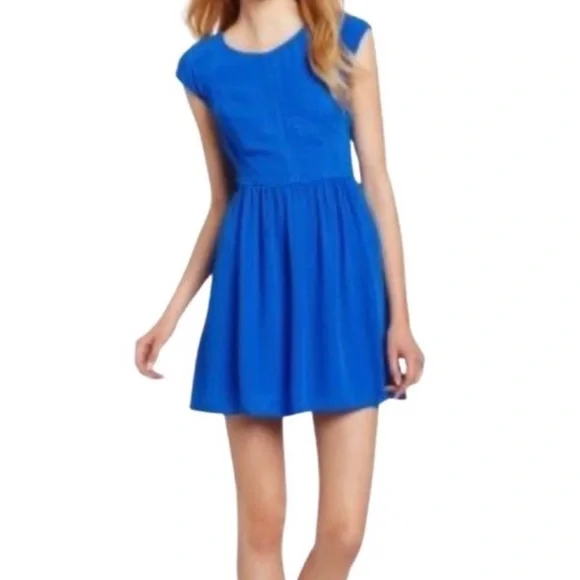mossimo fit and flare dress Mossimo Blue Sleeveless Fit & Flare Party Dress, Size XS